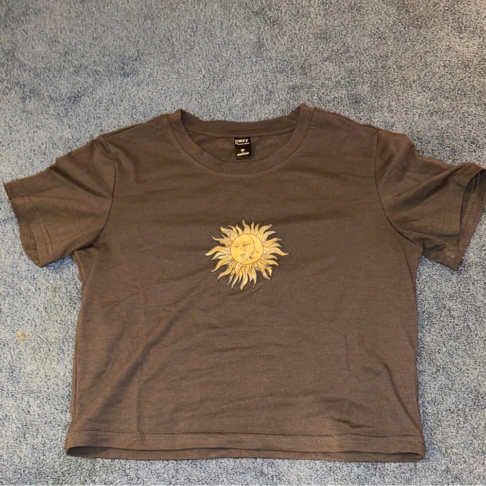 Crop top sun/moon